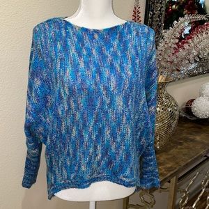 Miss Sass blue sequins sweater